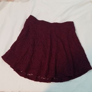 Forever 21 Lace skater mini skirt